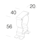 FOSNOVA - STAFFA FISSA MICROLISET 0259 INTERMEDIA