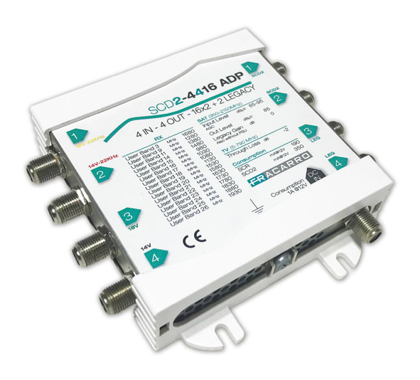 FRACARRO RADIOINDUSTRIE - SCD2-4416ADP MSW SCR 4IN 4OUT2X16 ADP 271169