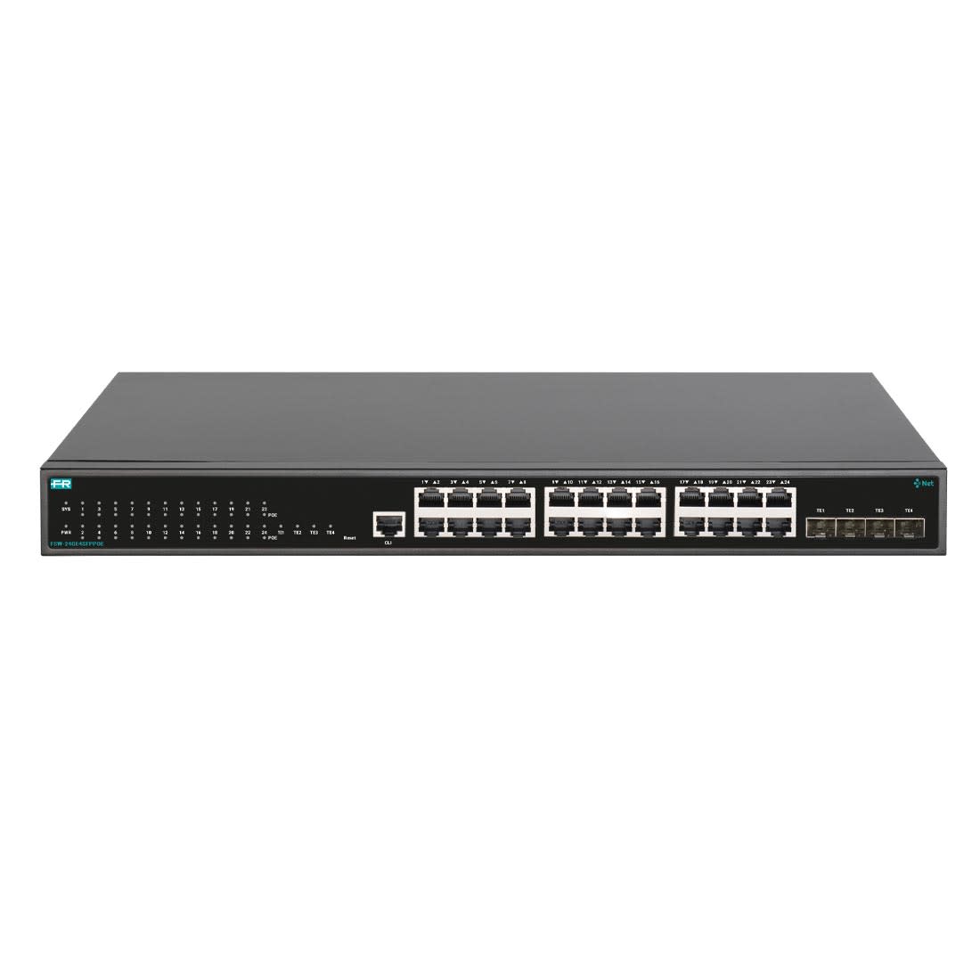 FRACARRO RADIOINDUSTRIE - FSW-24GE4SFPPOE SWITCH 24GE POE-370W 2AC