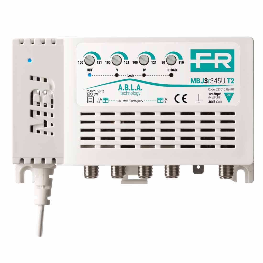 FRACARRO RADIOINDUSTRIE - MBJ3R345U T2 CENTR.4IN 3+DAB,4,5,U T2