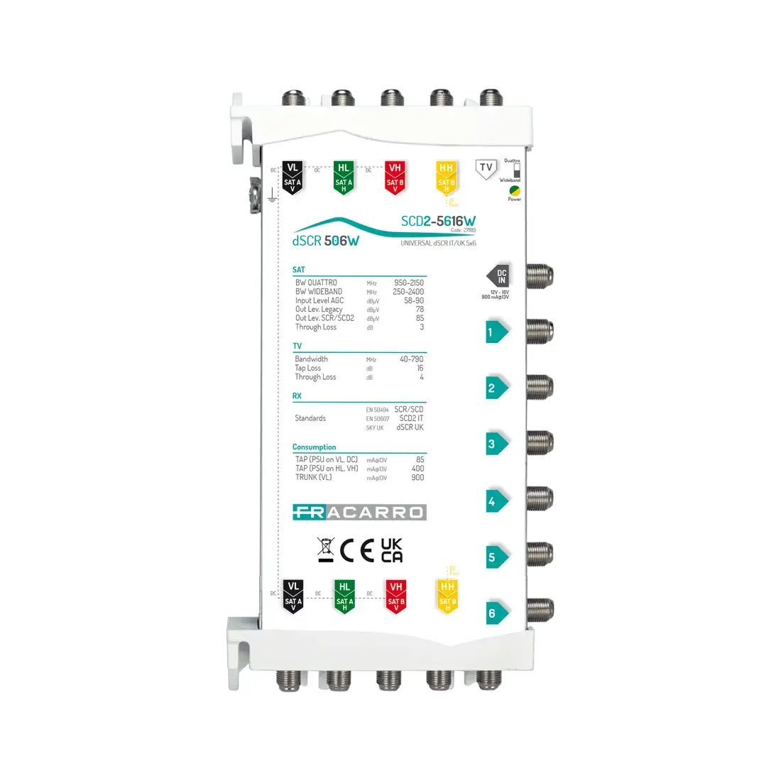 FRACARRO RADIOINDUSTRIE - SCD2-5616W MSW SCD2 5IN WB 6OUT FVM