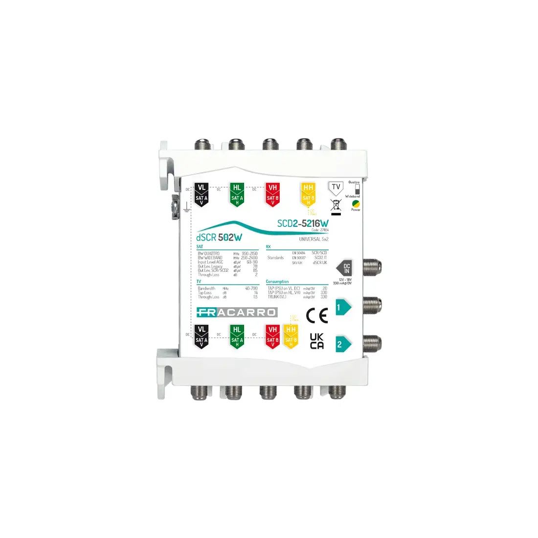 FRACARRO RADIOINDUSTRIE - SCD2-5216W MSW SCD2 5IN WB 2OUT FVM