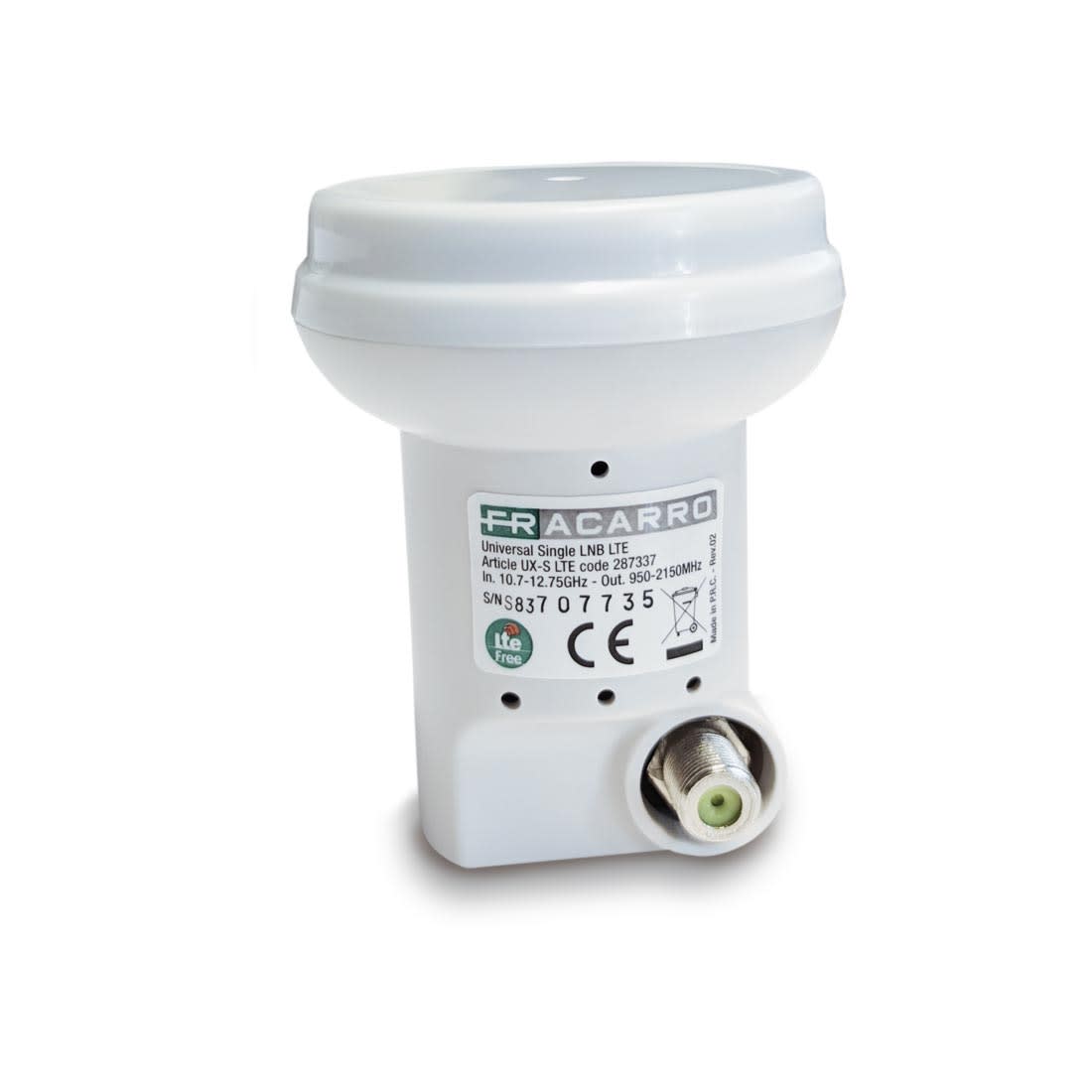 FRACARRO RADIOINDUSTRIE - UX-S LTE LNB UNIVERS.SINGOLO LTE