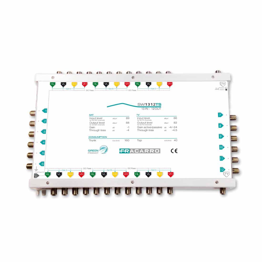 FRACARRO RADIOINDUSTRIE - SWI1312TS MSW CAS 13IN 12OU TV A/P