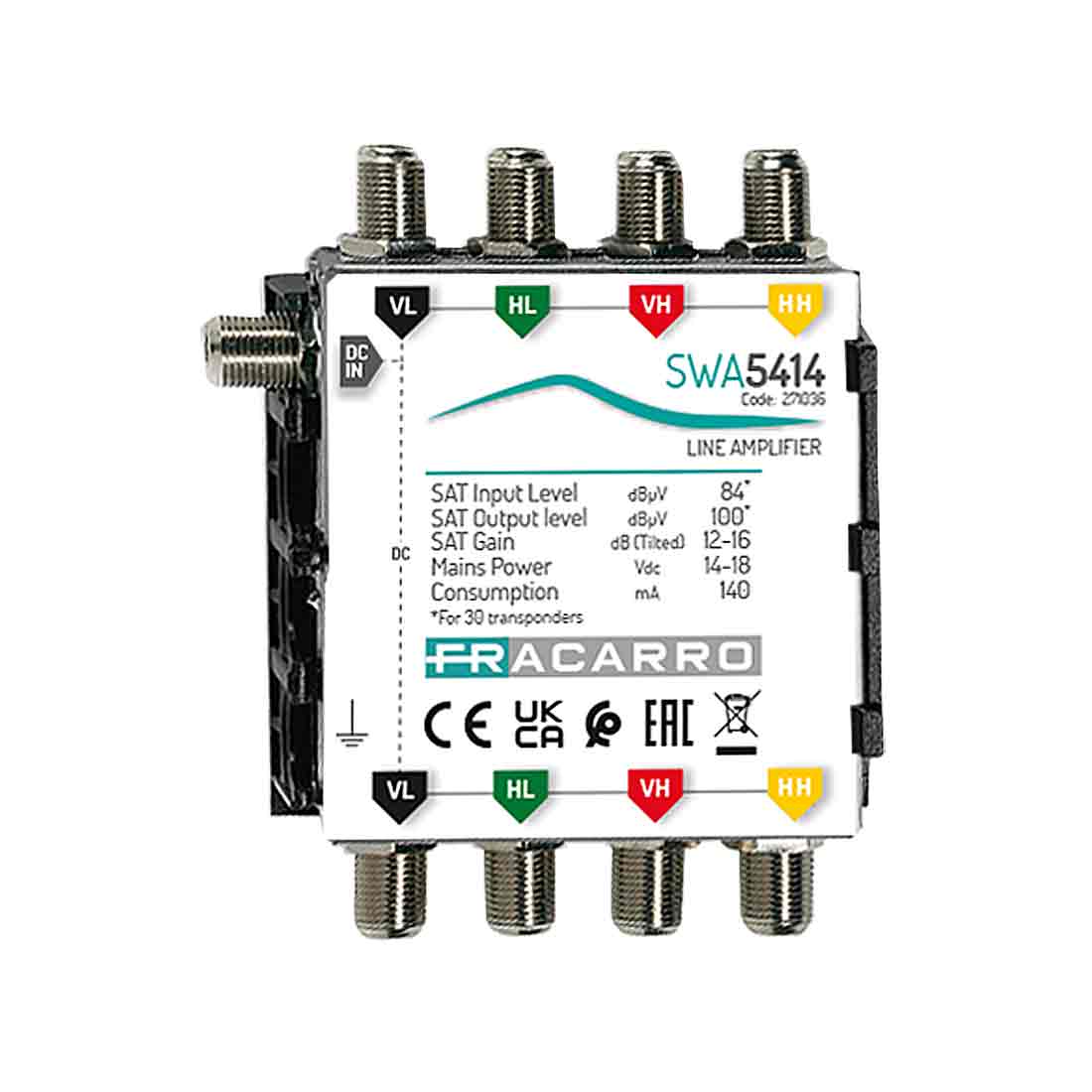 FRACARRO RADIOINDUSTRIE - SWA5414 AMPLIFICATORE LINEA SAT 271036