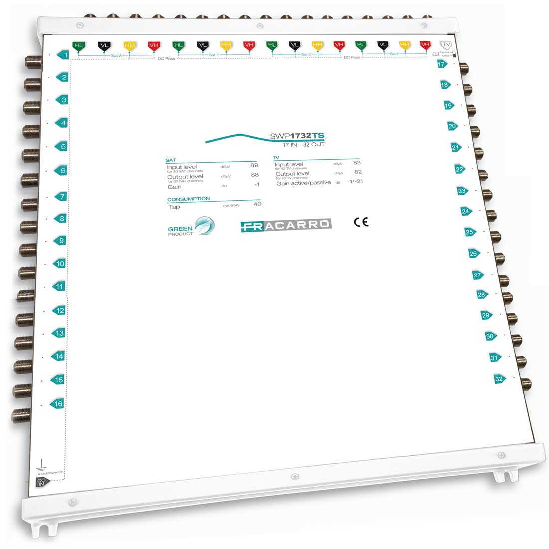 FRACARRO RADIOINDUSTRIE - SWP1732TS MSW COM 17IN 32OU TV A/P 287359