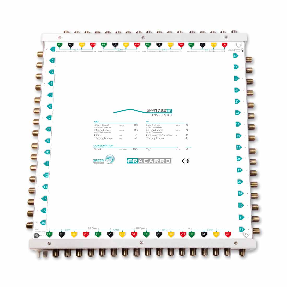 FRACARRO RADIOINDUSTRIE - SWI1732TS MSW CAS 17IN 32OU TV A/P 287372