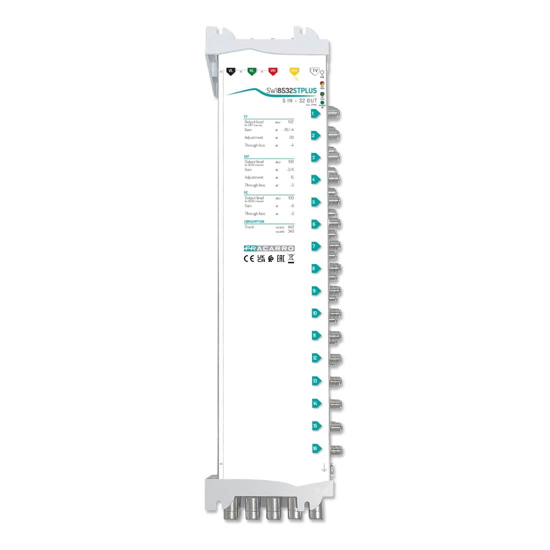 FRACARRO RADIOINDUSTRIE - SWI8532STPLUS MSW XS5+ 5IN 32OUT