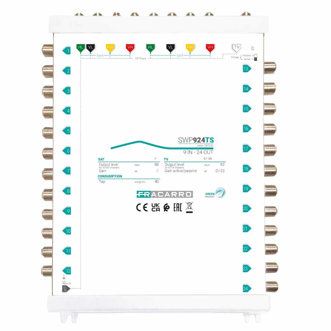FRACARRO RADIOINDUSTRIE - SWP924TS MSW COMP 9IN 24OU TV A/P