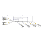 FRACARRO RADIOINDUSTRIE - OPC8I90C-SA-DP CAVO 8 FO 90M IN ST DUP