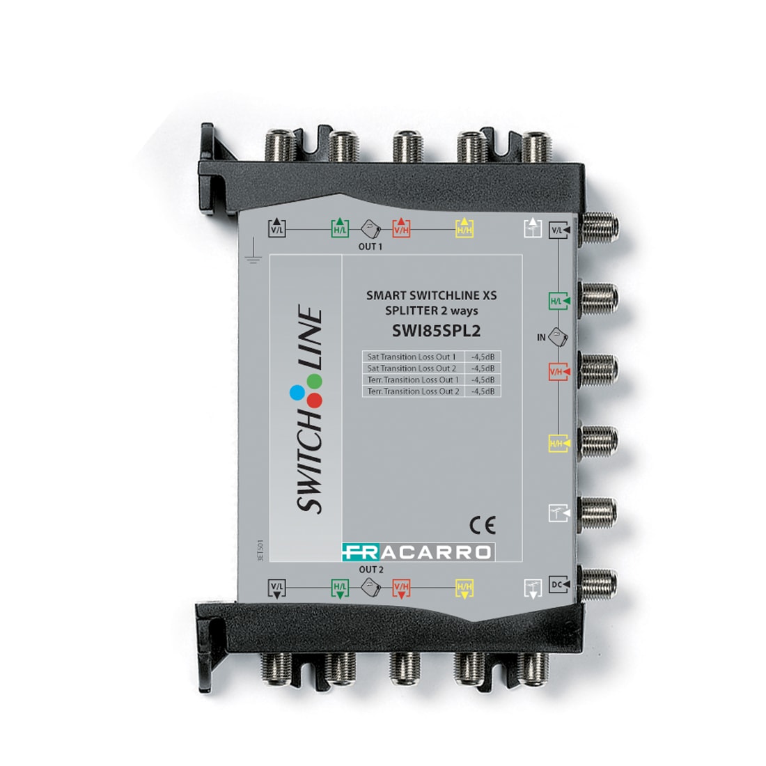 FRACARRO RADIOINDUSTRIE - SWI85SPL2 SPLITTER TV/SAT 2 VIE DC