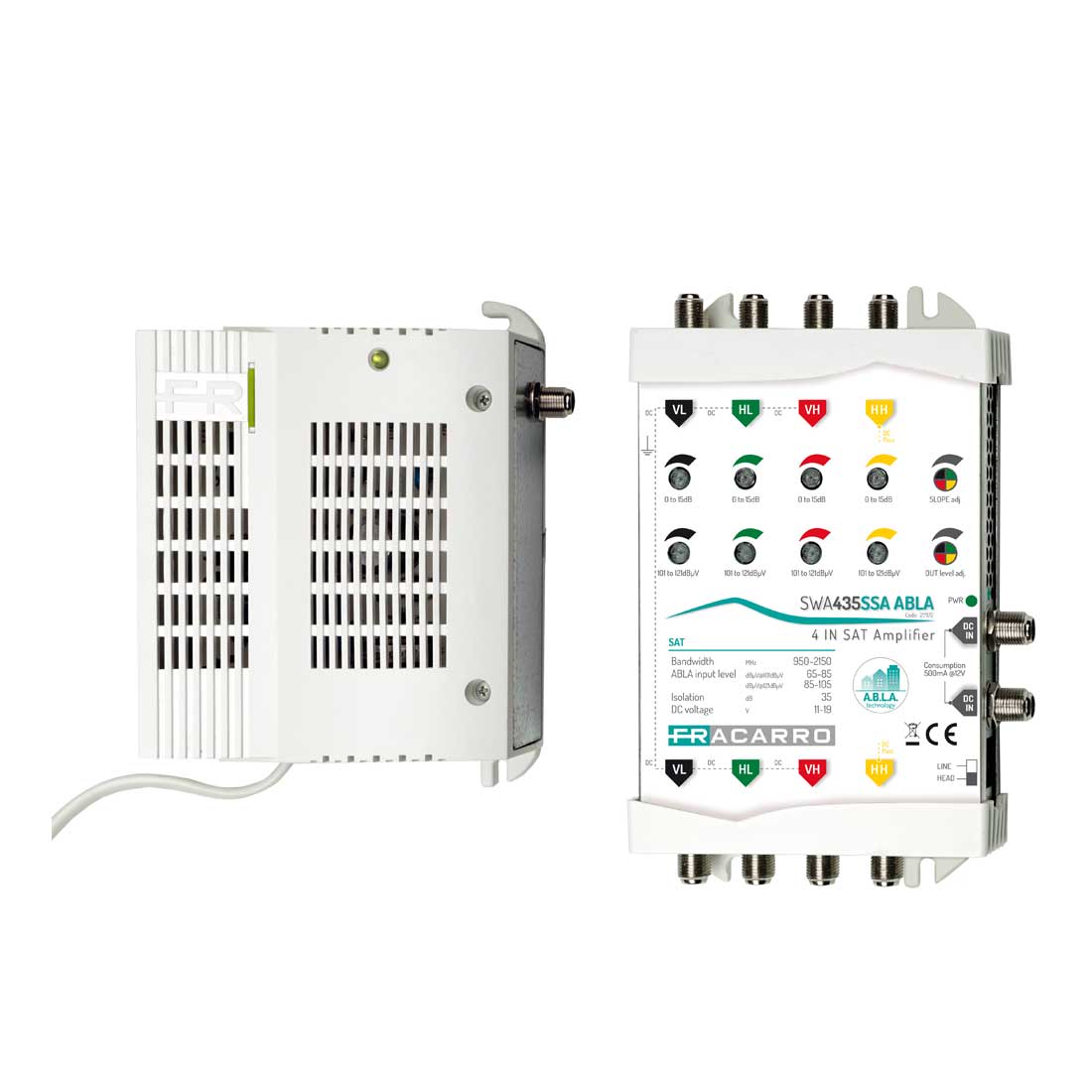 FRACARRO RADIOINDUSTRIE - AMP435SSA ABLA AMP 4IN 35DB ABLA SL ADJ