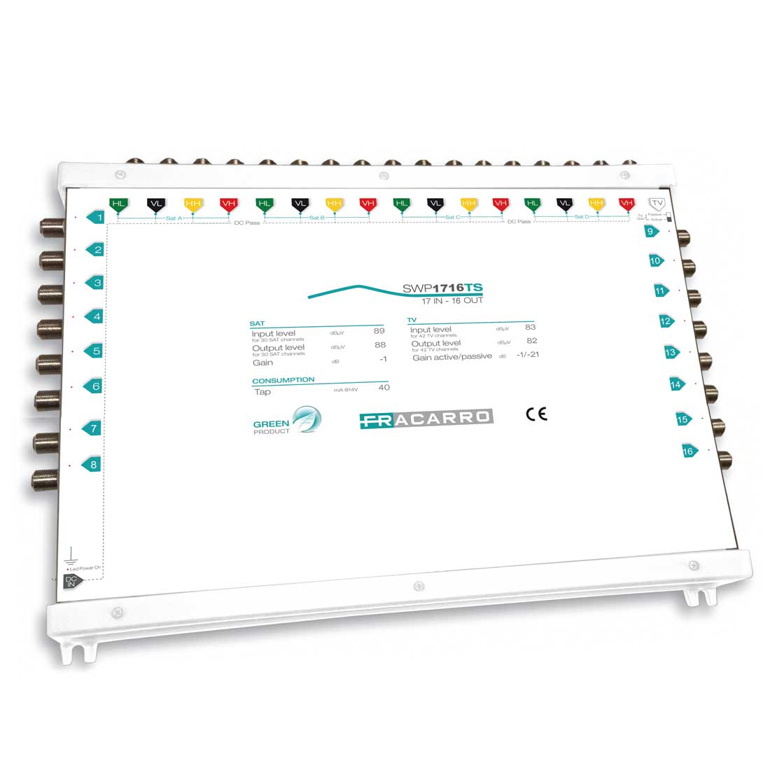 FRACARRO RADIOINDUSTRIE - SWP1716TS MSW COM 17IN 16OU TV A/P