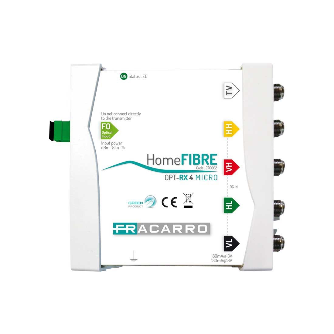 FRACARRO RADIOINDUSTRIE - OPTRX 4 MICRO RX OTTICO INDOOR HVHV 270662