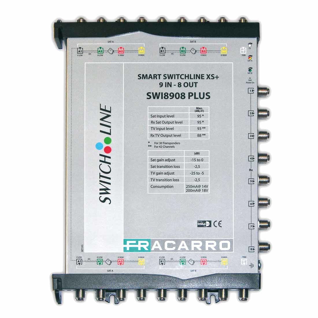 FRACARRO RADIOINDUSTRIE - SWI8908PLUS MSW XS9+ 9IN 8OUT 271067