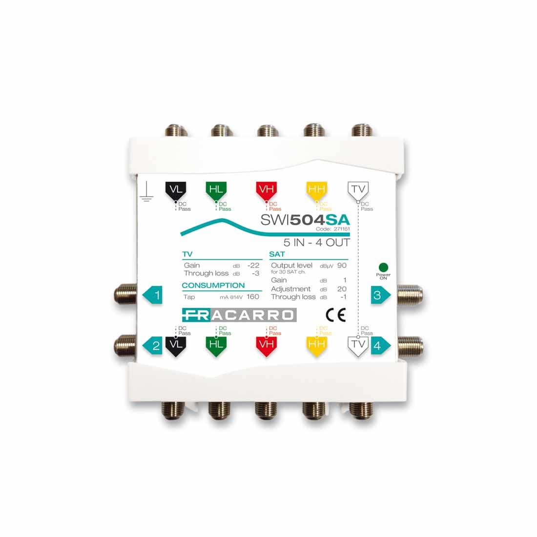 FRACARRO RADIOINDUSTRIE - SWI504SA MSW CASC 5IN 4OUT SAT AD 271161
