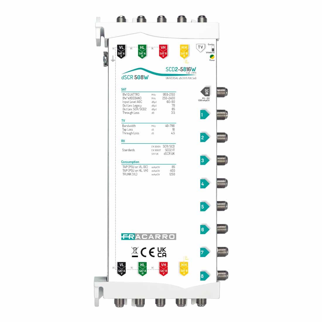 FRACARRO RADIOINDUSTRIE - SCD2-5816W SW SCD2 5IN WB 8OUT FVM 271179