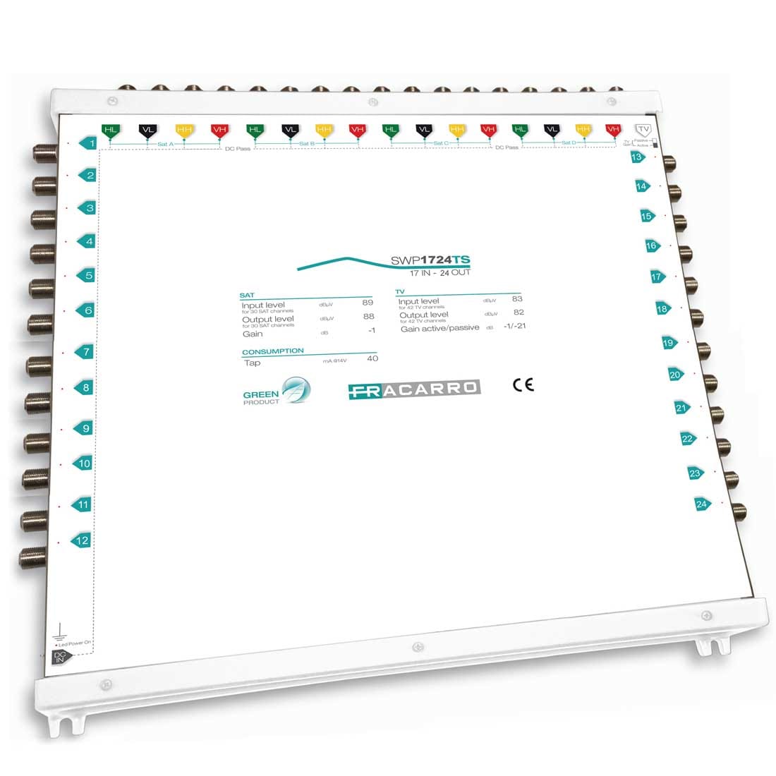 FRACARRO RADIOINDUSTRIE - SWP1724TS MSW COM 17IN 24OU TV A/P 287358