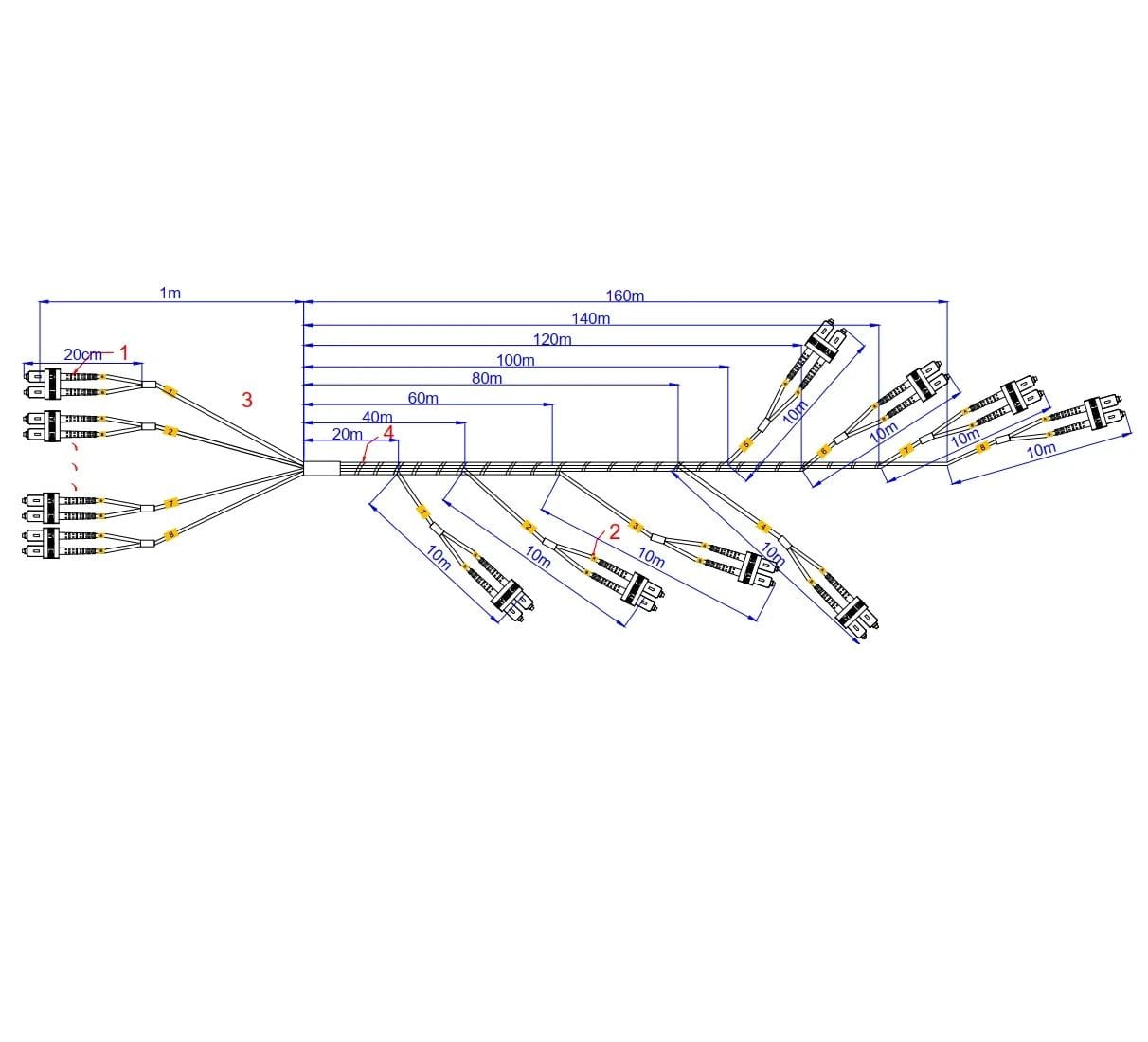 FRACARRO RADIOINDUSTRIE - OPC16I170C-SADP CAVO 16 FO 170M IN ST DU 287704