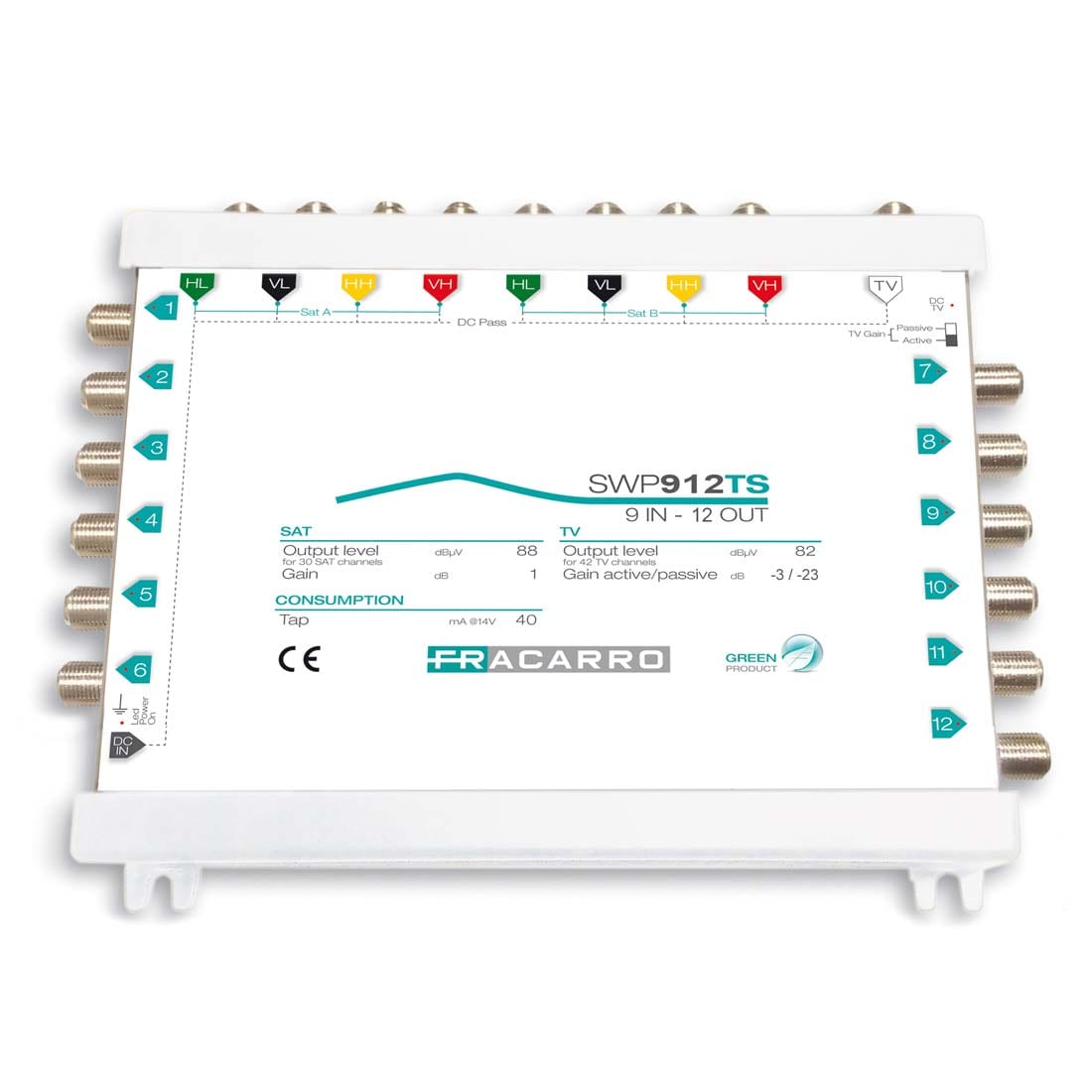 FRACARRO RADIOINDUSTRIE - SWP912TS MSW COMP 9IN 12OU TV A/P