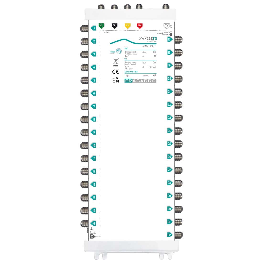 FRACARRO RADIOINDUSTRIE - SWP532TS MSW COMP 5IN 32OU TV A/P