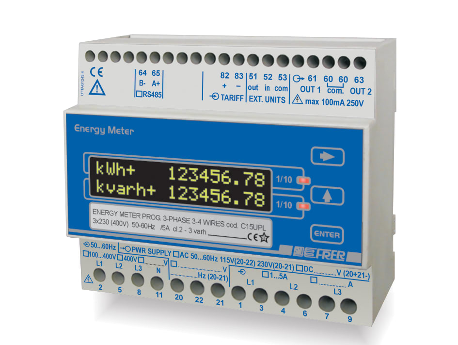 FRER - KWH2T LCD PROG 3PH 3WBAL 400V 5A MDB