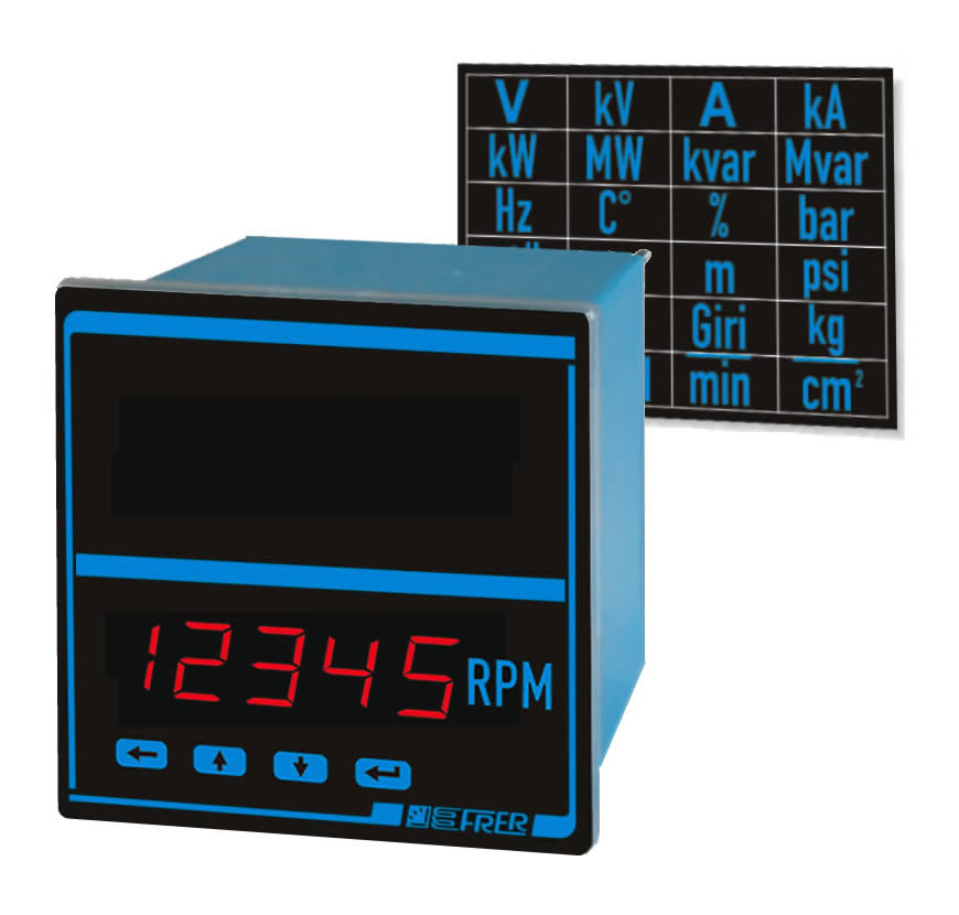 FRER - DPM 96X96 4 PROG AC/DC A-V AUX.115-230V