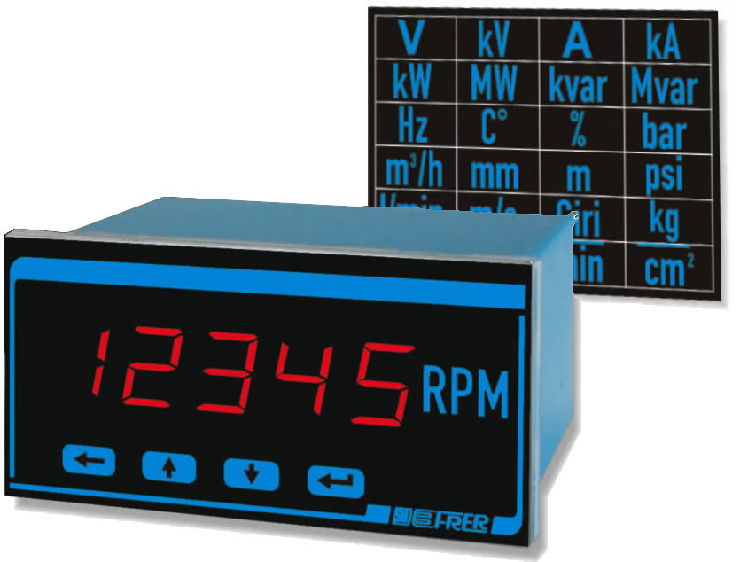 FRER - DPM 96X48 4 PROG AC/DC A-V AUX.20-60V