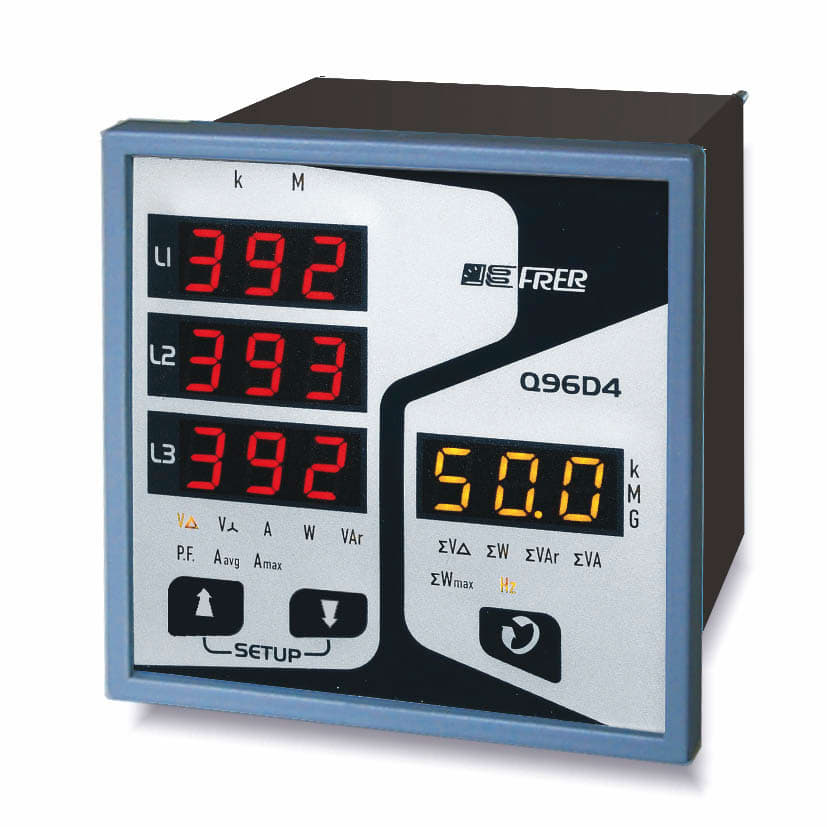 FRER - AN96X96 LED 100-400V 1-5A AUX115-230V Q96D4X005XCQS