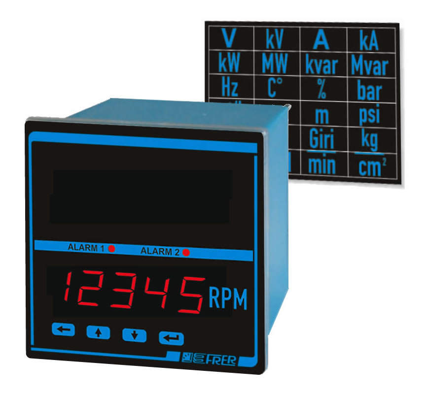 FRER - DPM+AL 96X96 PROG AC/DC A-V AUX.115-230V X96US6PROGXXS
