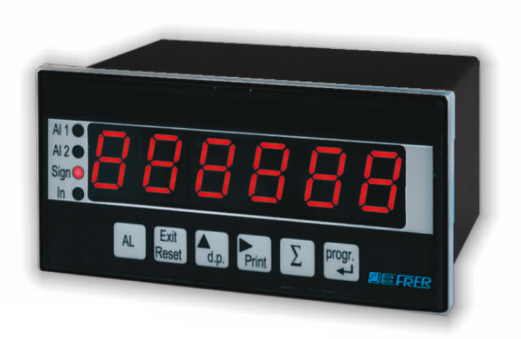 FRER - CONTAIMPULSI LED PROGR. 96X48 2ALLARMI