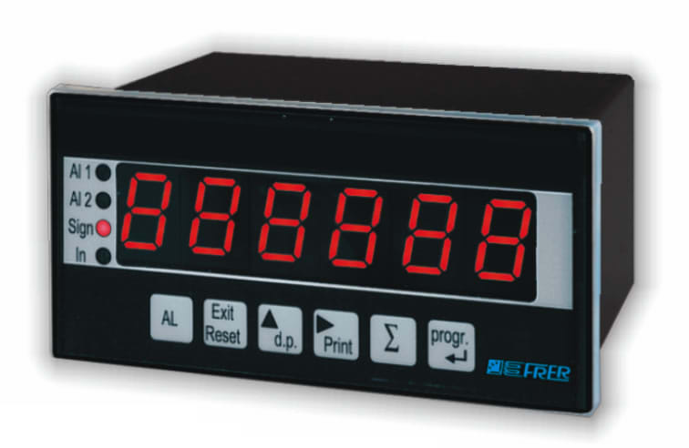 FRER - CONTAIMPULSI LED PROGR. 96X48 2ALLARMI