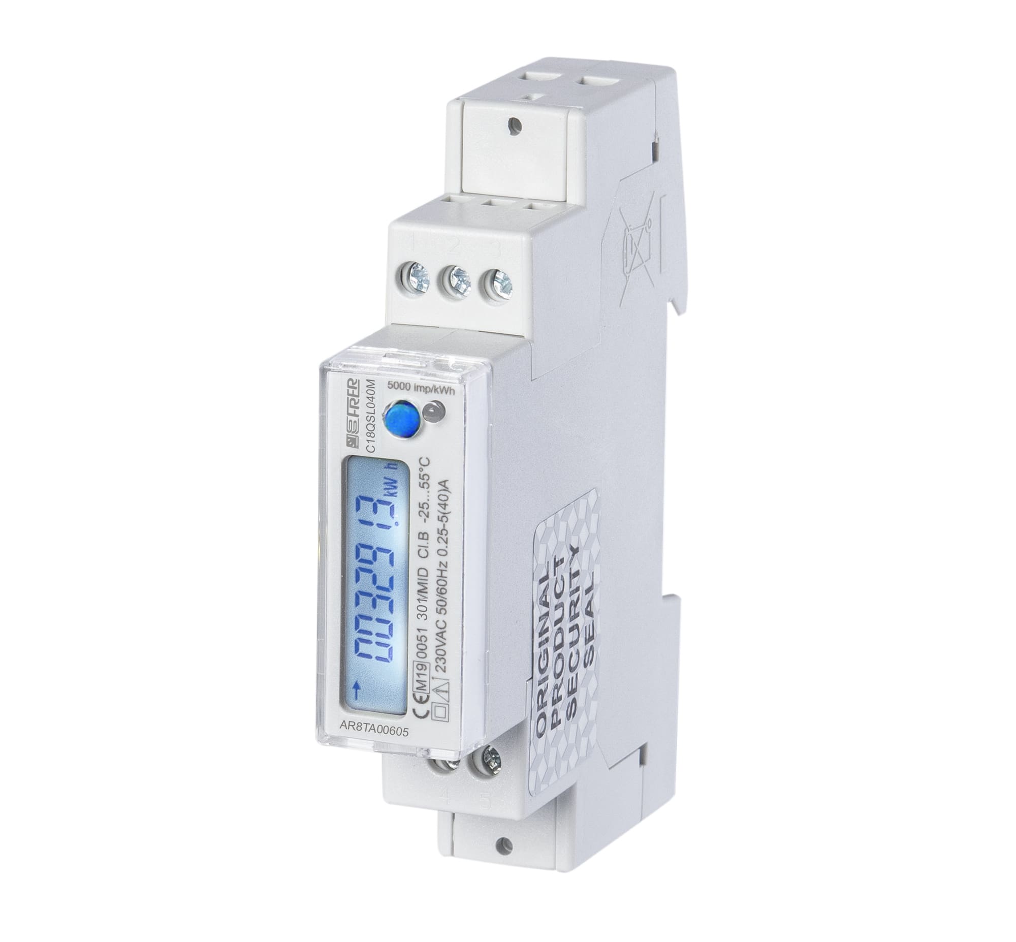 FRER - CONT.1MOD.LCD MONOFASE 230V 5(40)A MID