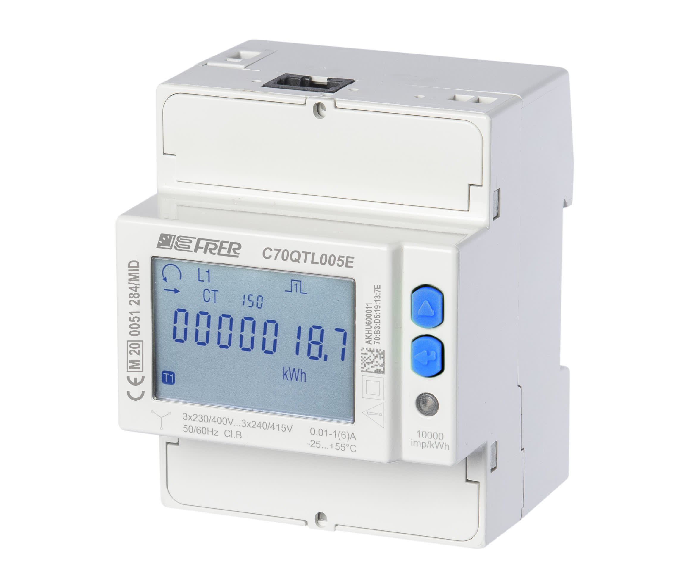 FRER - CONT.LCD 4FILI 400V 5A+RS485MODBUS MID