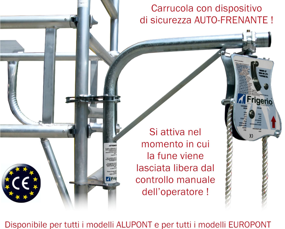 FRIGERIO CARPENTERIE - Bandiera girevole con carrucola.