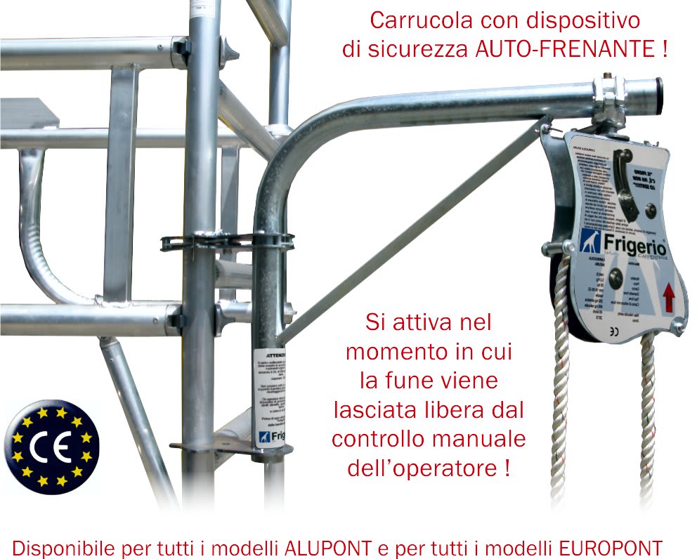 FRIGERIO CARPENTERIE - Carrucola autofrenante per ponteggi: ottimizza la tua sicurezza sul lavoro.