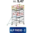 FRIGERIO CARPENTERIE - Ponteggio alluminio professionale 310x135 con 2 piani e stazionamento in M05,47.