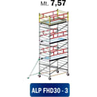FRIGERIO CARPENTERIE - Ponteggio alluminio professionale 310x135 con 3 piani e staffe in M07,57.