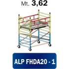 FRIGERIO CARPENTERIE - Ponteggio alluminio professionale automatico 200x135 con 1 piattaforma ENM 03,37.