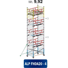FRIGERIO CARPENTERIE - Ponteggio alluminio professionale automatico 200x135 con 4 piattaforme stabilizzatrici ENM09 e 67.