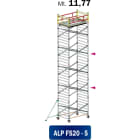 FRIGERIO CARPENTERIE - Ponteggio alluminio professionale 200x135 con 1 piano e staffe di montaggio M11,77.