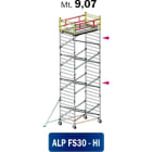 FRIGERIO CARPENTERIE - ponteggio alluminio professionale 310x135 con 1 piano e stazionamento per montaggio M09,07.
