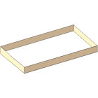 FRIGERIO CARPENTERIE - Fermapiède legno completo lunghezza 2,5m xpo.ALP F135.