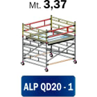 FRIGERIO CARPENTERIE - ponteggio alluminio professionale 200x200 con 1 piano in alluminio m03,37.