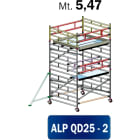 FRIGERIO CARPENTERIE - Ponteggio alluminio professionale 200x255 con 2 piani e stazionamento in M05,47.