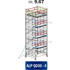 FRIGERIO CARPENTERIE - Ponteggio alluminio professionale 200x310 con 4 piani e stazionamento in M09,67.