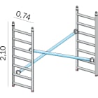 FRIGERIO CARPENTERIE - Sez. Sup. Interno Completo H2,1-Lu3,0 Xpo. Alp B74.