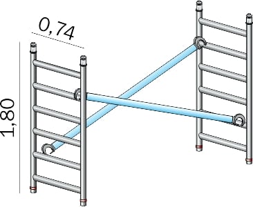 FRIGERIO CARPENTERIE - Sez. Sup. Interno Completo H1,8-Lu2,5 Xpo. Alp B74.