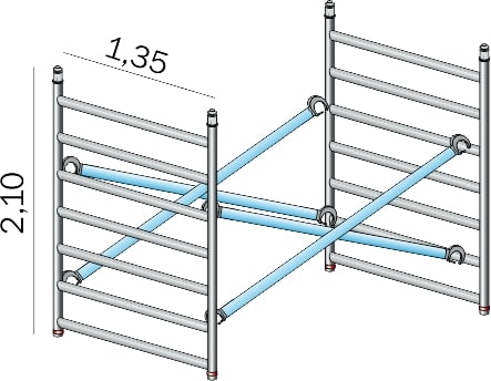 FRIGERIO CARPENTERIE - Sez. Sup. Interno Completo H2,1-Lu2,5 Xpo. Alp F135.