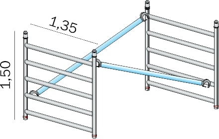 FRIGERIO CARPENTERIE - Sez. sup. interna completa H1,5-LU3,0 XPO. ALP F135.